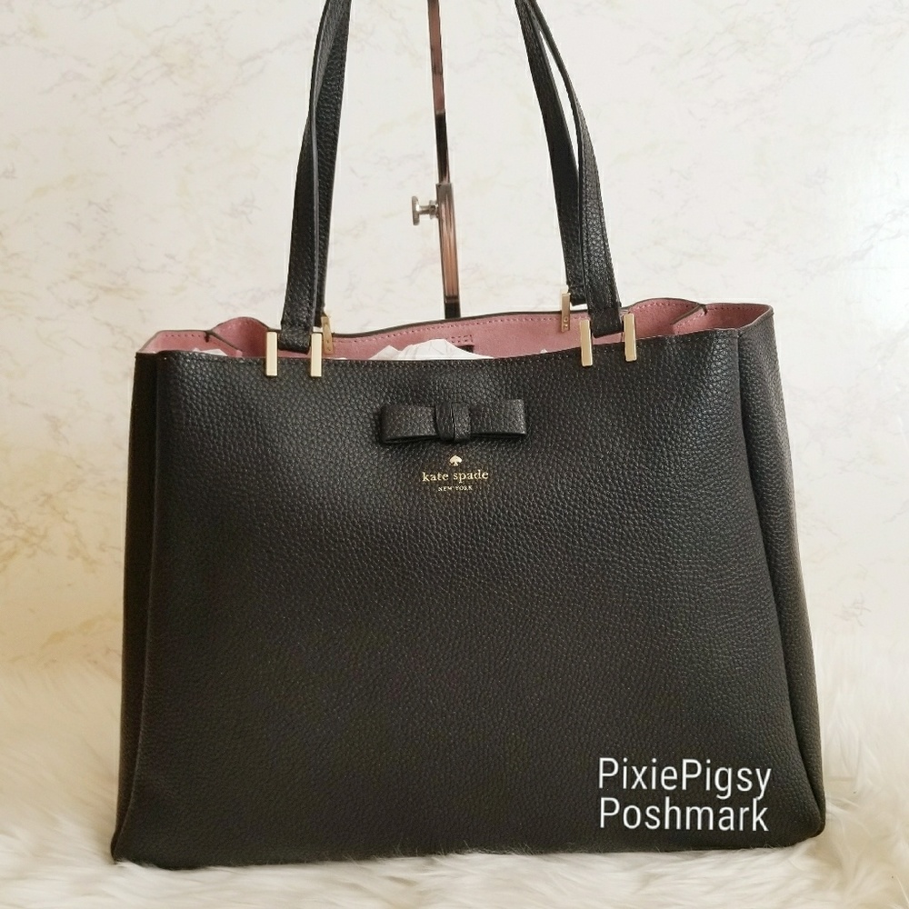 Kate Spade Nell Pershing Bow Shoulder Bag Tote